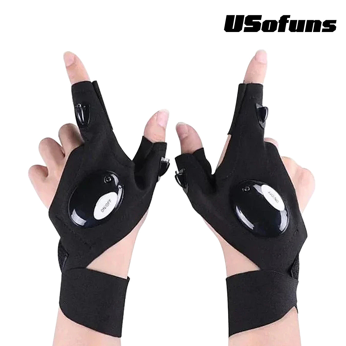 Hands-Free LED Flashlight Waterproof Gloves