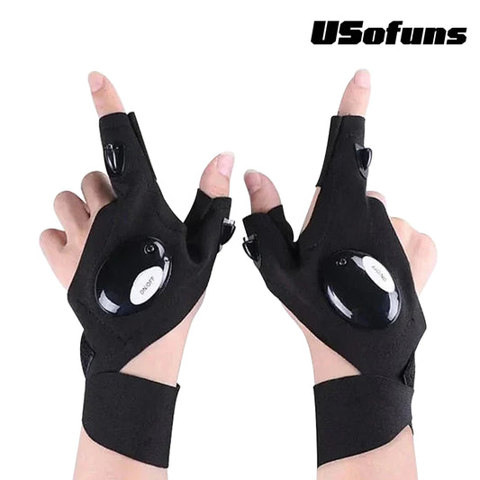 Hands-Free LED Flashlight Waterproof Gloves