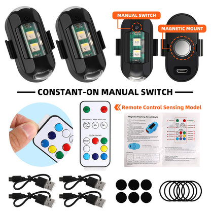 Wireless LED Strobe Anti-Collision Light with Remote Control