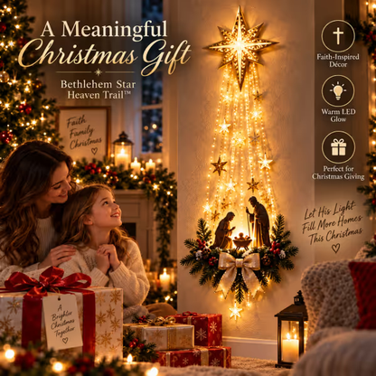 Bethlehem Star of Faith™ – Lighted Nativity Wall Decor