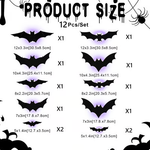 Beleuchtete Halloween-Fledermaus-Wanddekoration