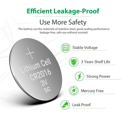 CR2016 3V Lithium Battery(10-Pack)