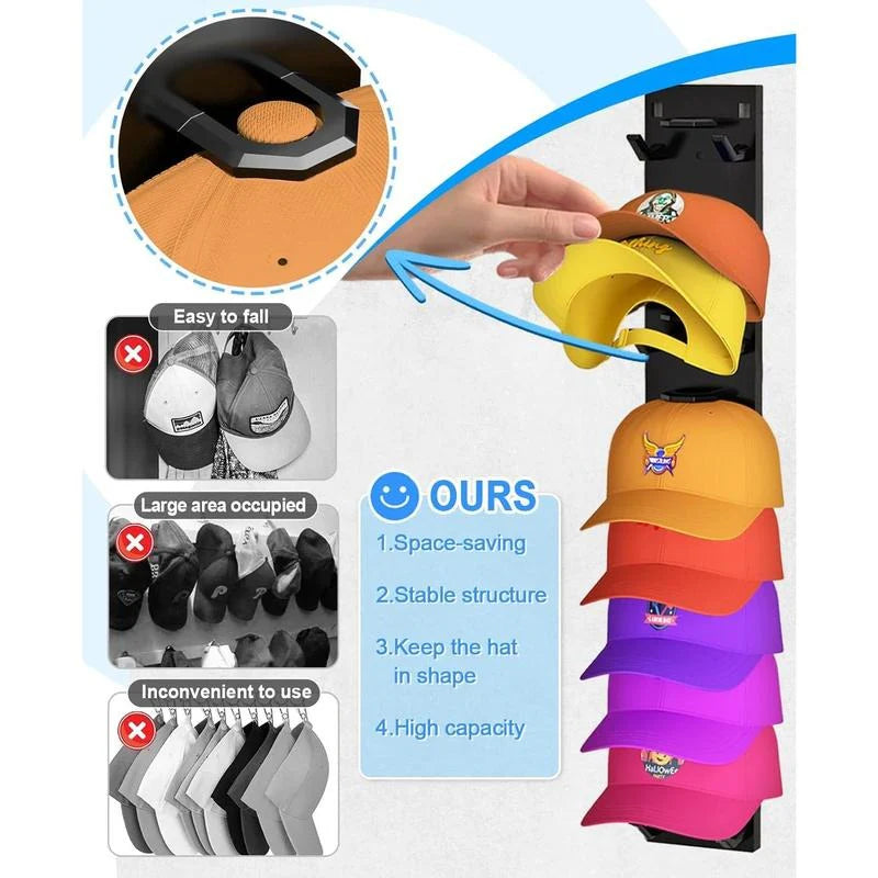 Wall-Mounted Hat Organizer – Neat, Accessible