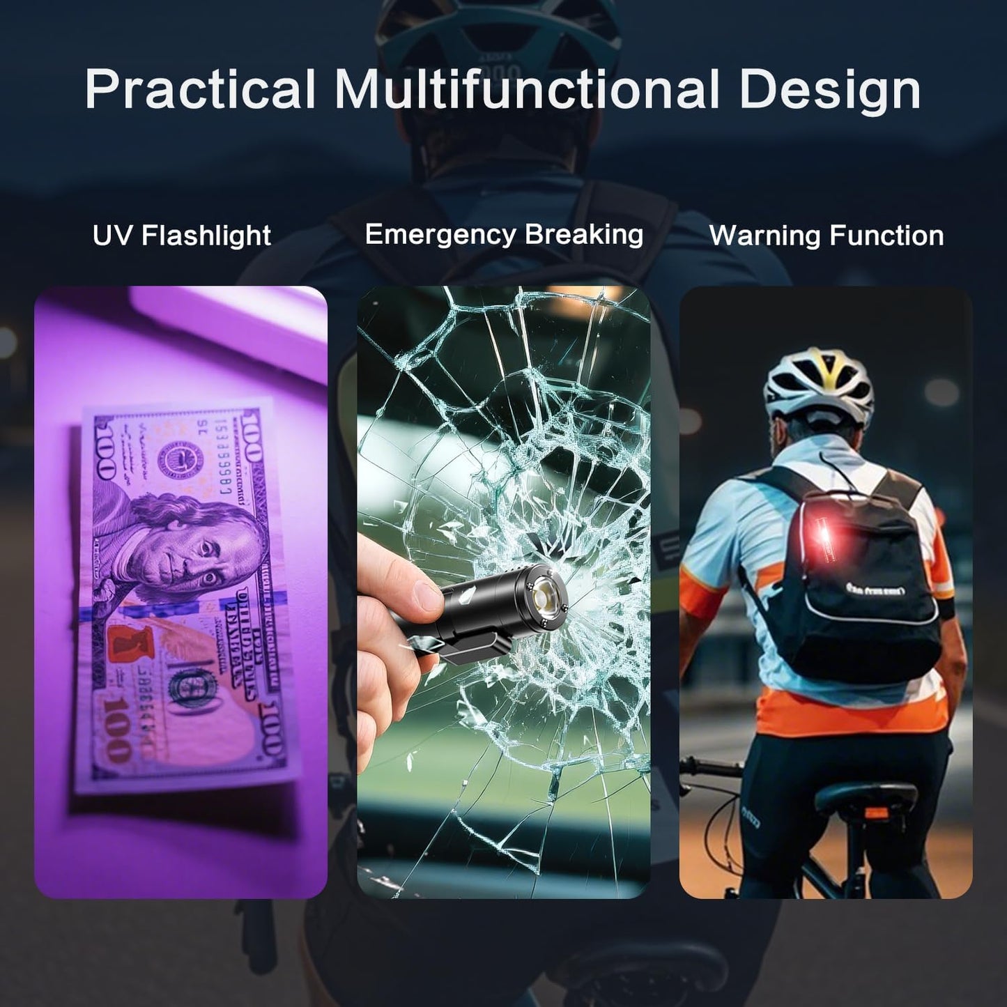 Mini Multifunctional Aluminum Alloy Flashlight