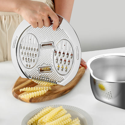 3 in 1 Multi-Functional Rice Washer Strainer Bowl