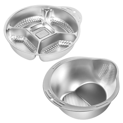 3 in 1 Multi-Functional Rice Washer Strainer Bowl