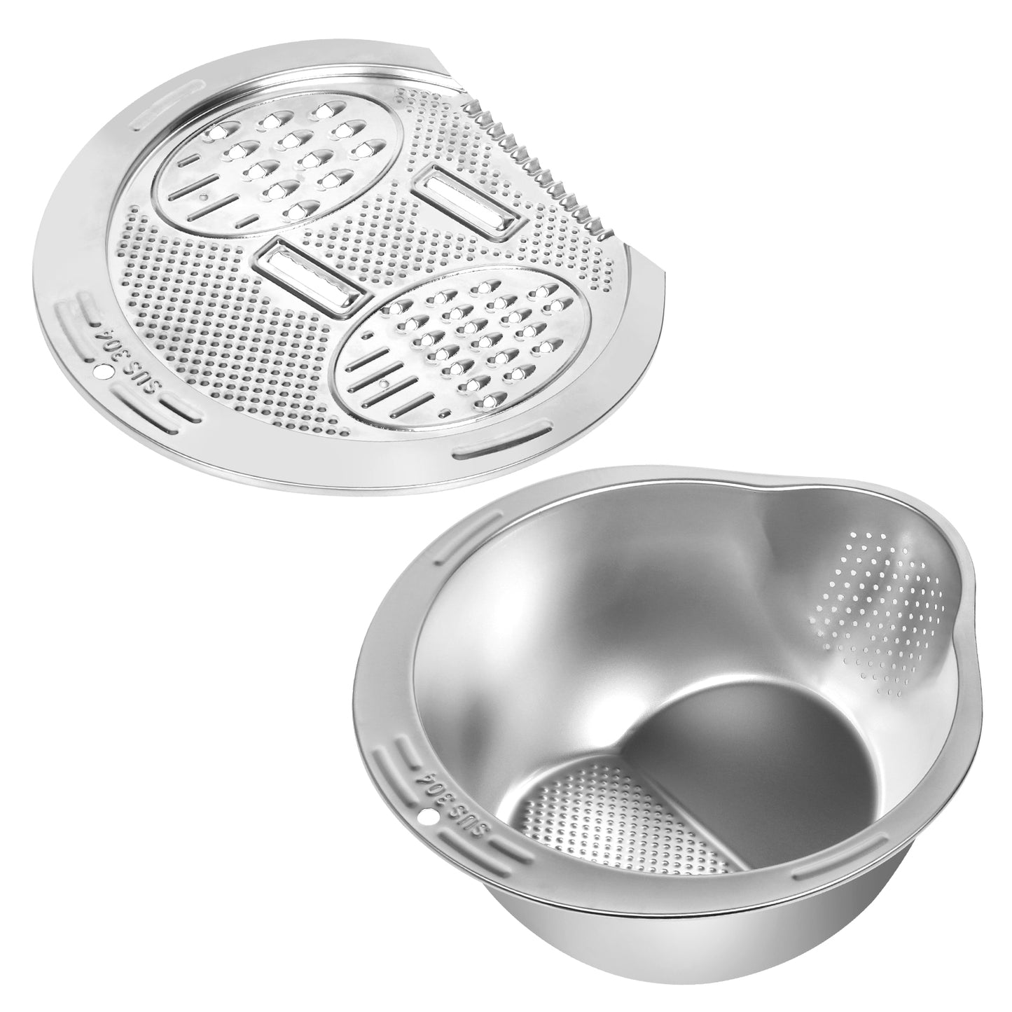 3 in 1 Multi-Functional Rice Washer Strainer Bowl