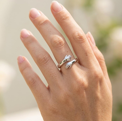 Adjustable Dad & Daughter Hug Ring