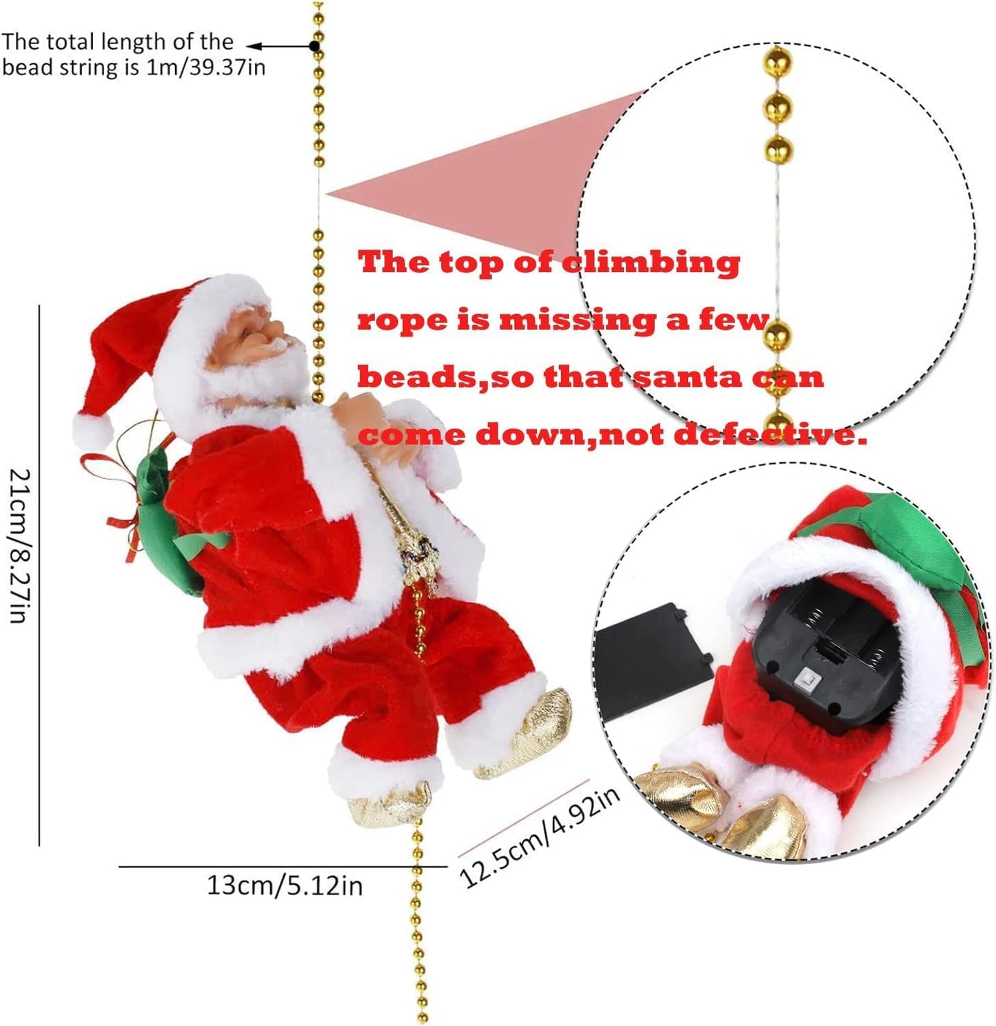 Santa Claus Musical Climbing Rope