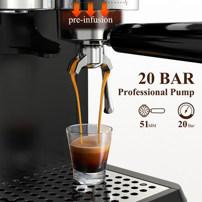 Usofuns Semi-Automatic Espresso Coffee Maker