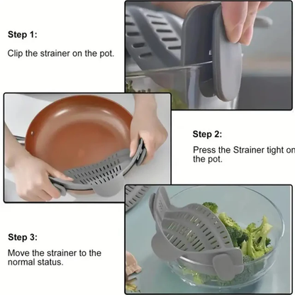 Collapsible Silicone Pot Strainer