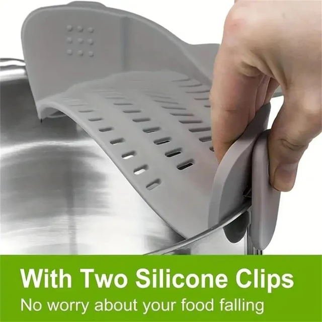 Collapsible Silicone Pot Strainer