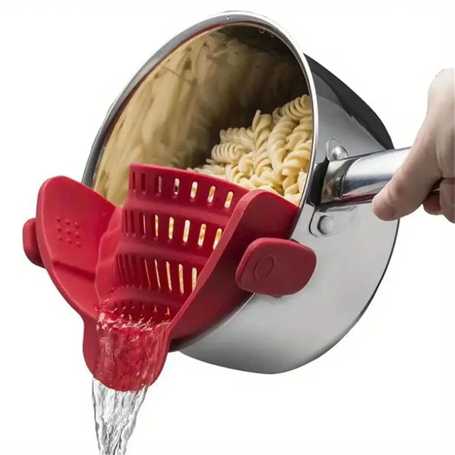 Collapsible Silicone Pot Strainer