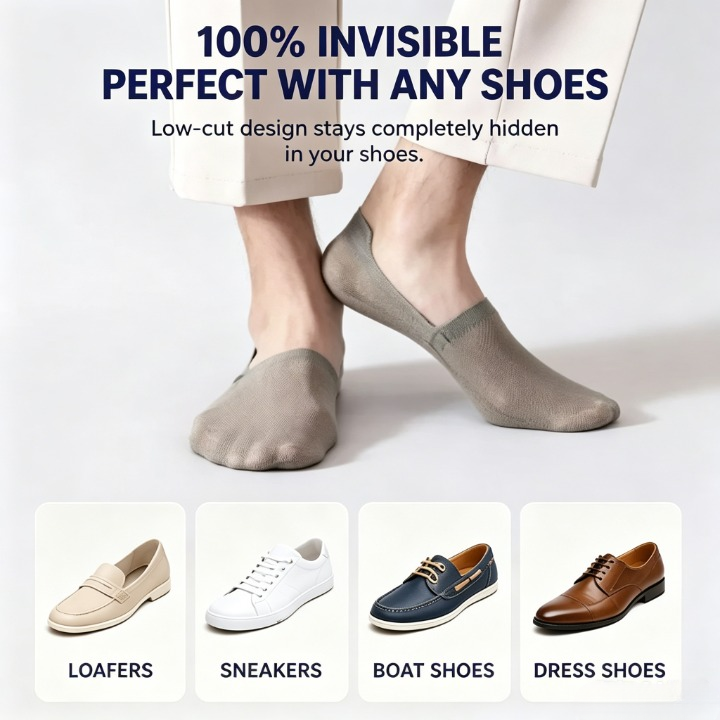 Invisible Breathable Anti-Slip Socks (Unisex)