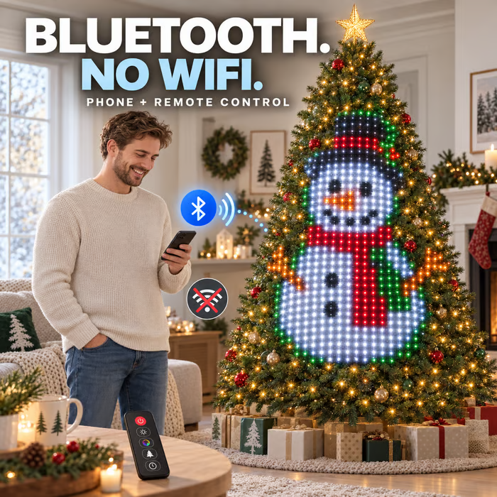 Smart Animated Christmas Tree Lights | Built-in Timer For Auto On/Off