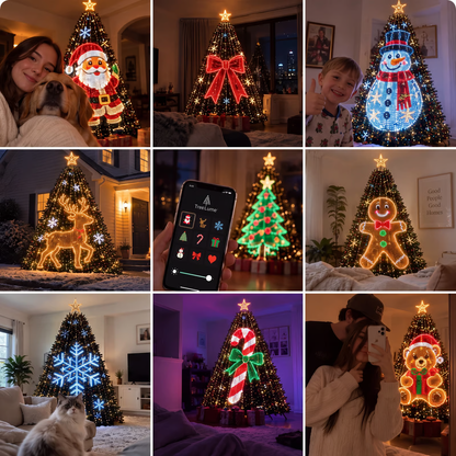 Smart Animated Christmas Tree Lights | Built-in Timer For Auto On/Off