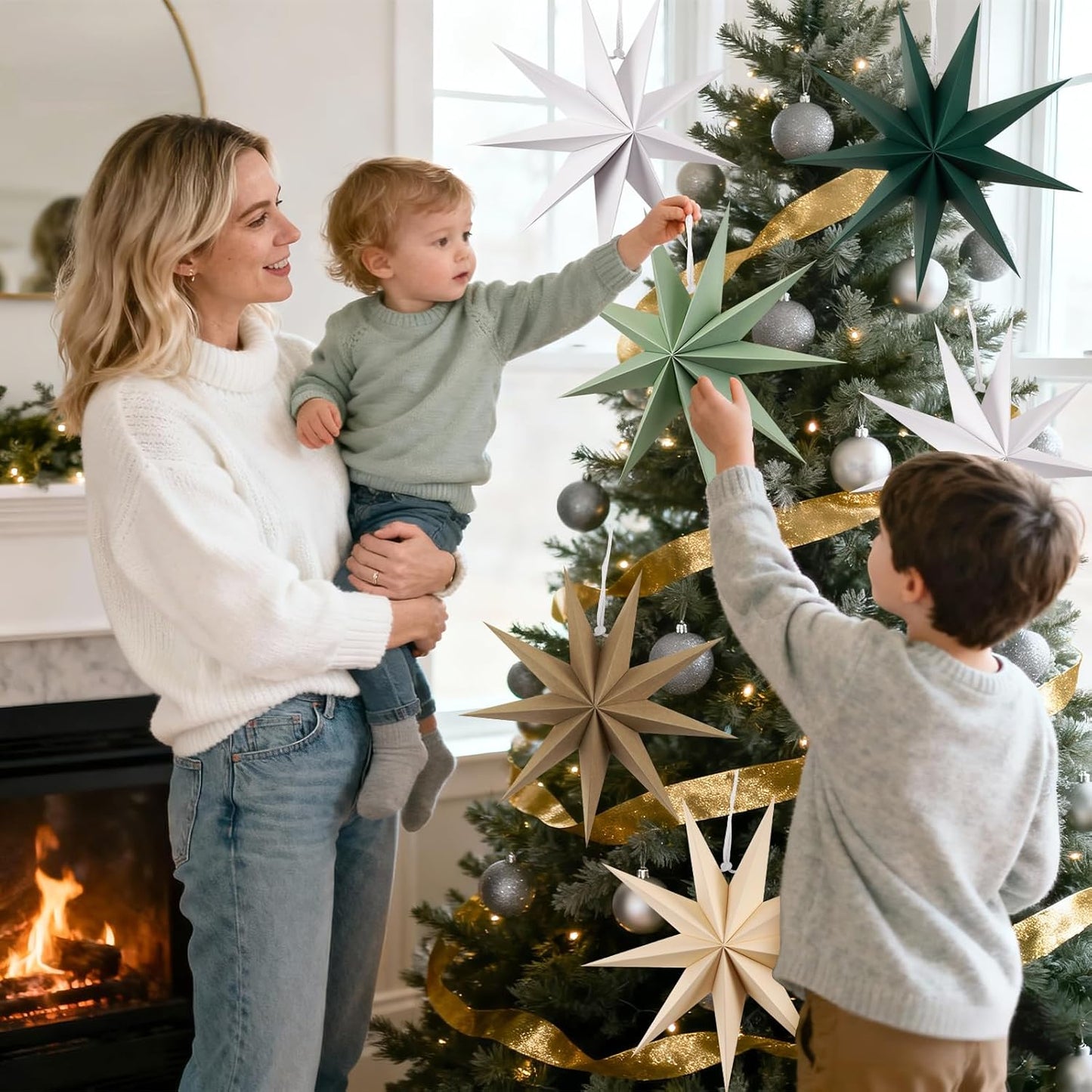 9-Pointed Paper Star Lanterns（12in）