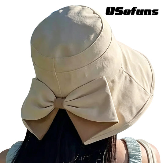 Women's Bowknot Sun-Protective Hat