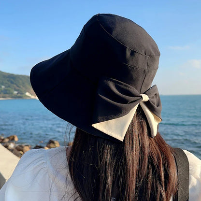 Women's Bowknot Sun-Protective Hat