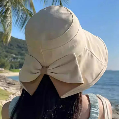 Women's Bowknot Sun-Protective Hat