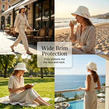 Women's Bowknot Sun-Protective Hat