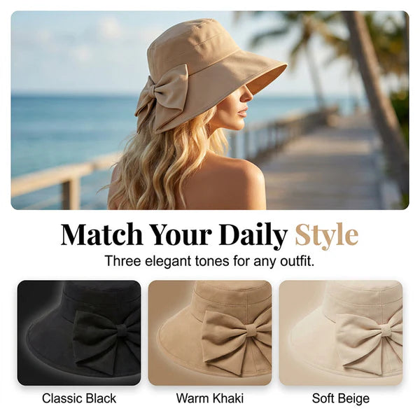 Women's Bowknot Sun-Protective Hat
