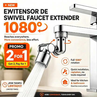 1080° Degree Rotating Swivel Tap with Breaker Filter