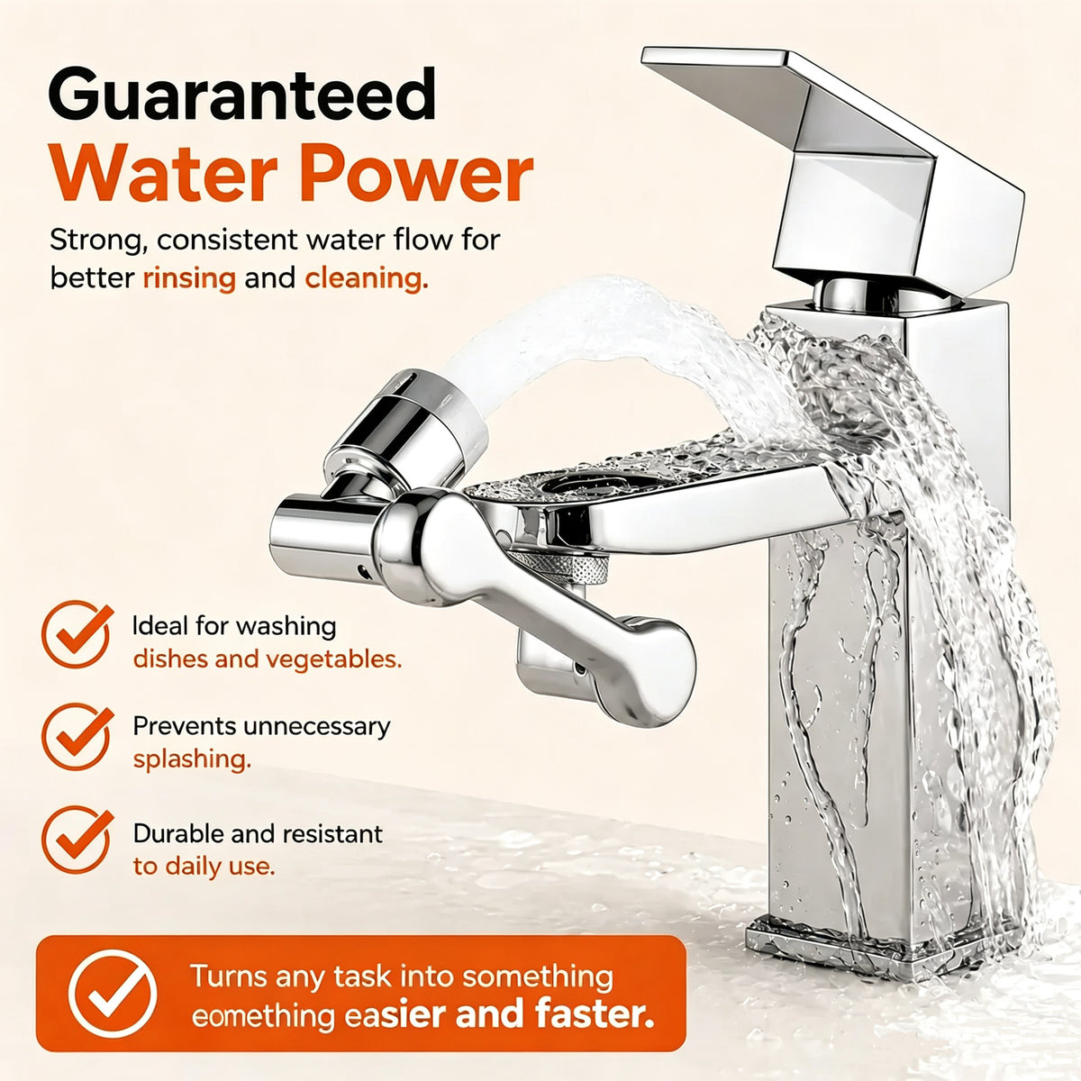 1080° Degree Rotating Swivel Tap with Breaker Filter