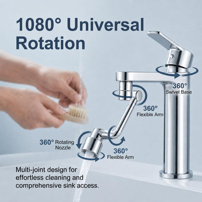 1080° Rotating Faucet Extender with 2 Spray Modes