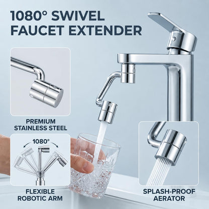 1080° Rotating Faucet Extender with 2 Spray Modes