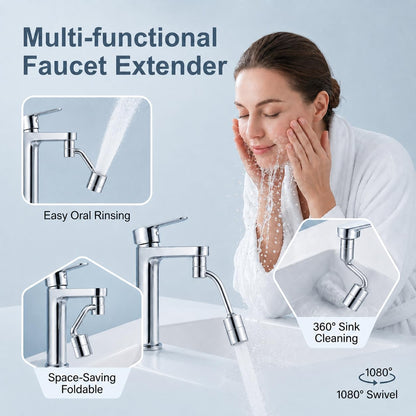 1080° Rotating Faucet Extender with 2 Spray Modes