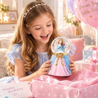 Violin Angel Snow Globe Figurine