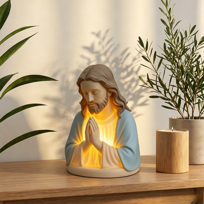 Handmade Jesus Prayer Night Light