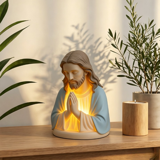 Handmade Jesus Prayer Night Light