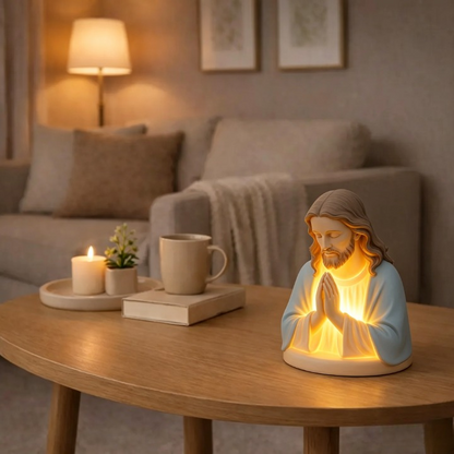 Handmade Jesus Prayer Night Light