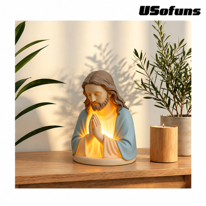 Handmade Jesus Prayer Night Light