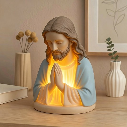 Handmade Jesus Prayer Night Light