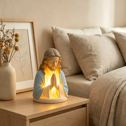 Handmade Jesus Prayer Night Light