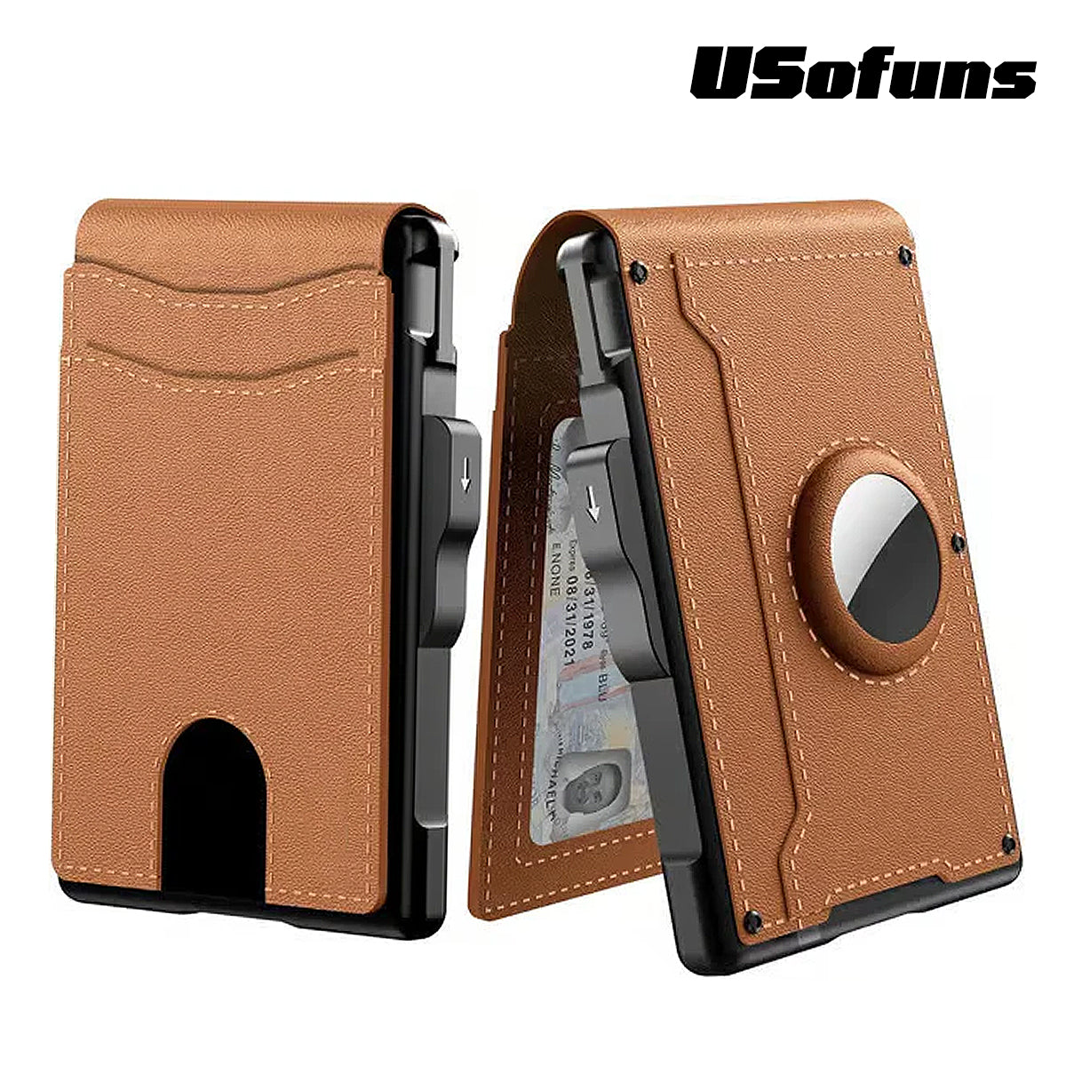 Wallet for Men - with Pop Up Aluminum Case