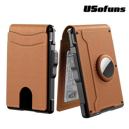 Wallet for Men - with Pop Up Aluminum Case