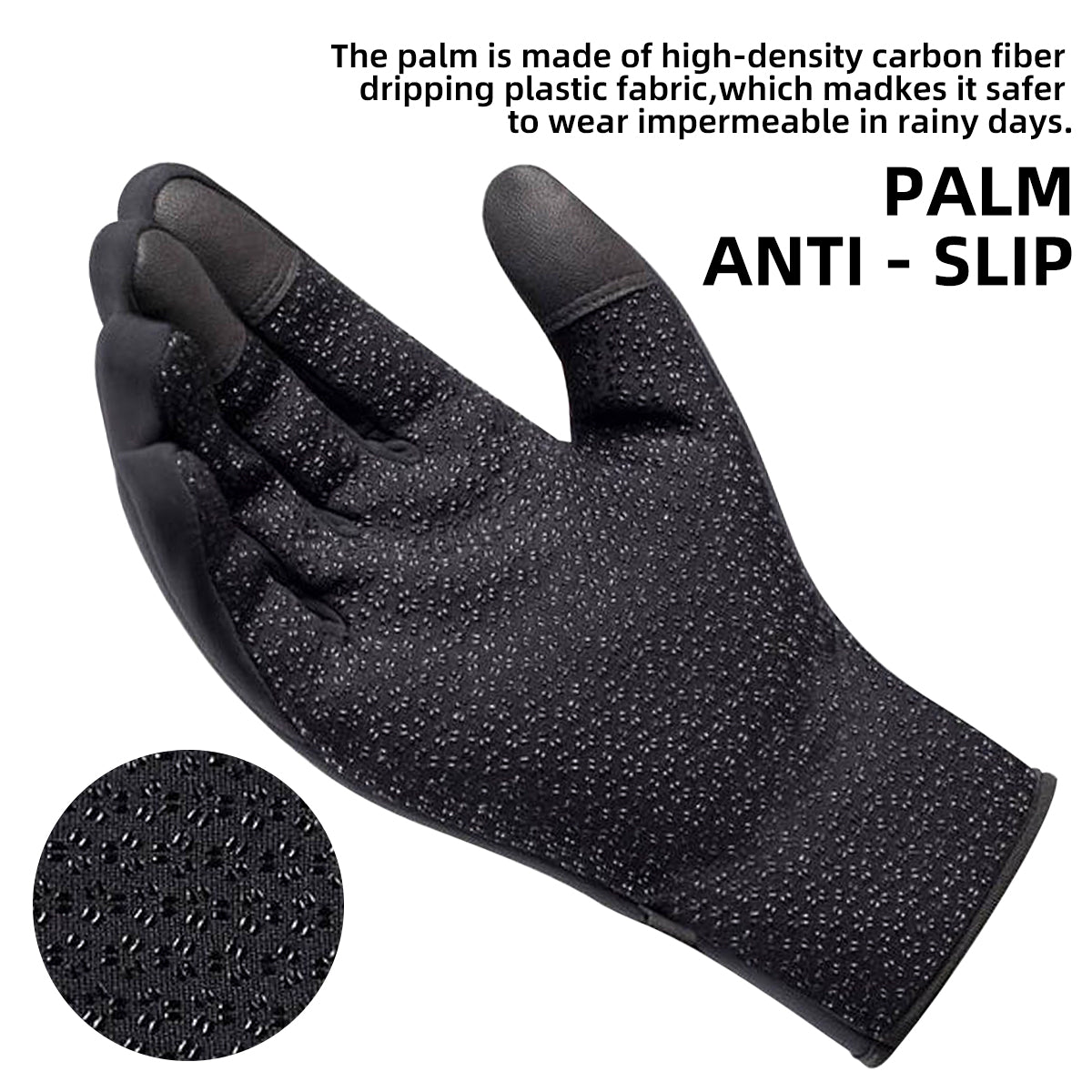 USOFUNS-Windproof Waterproof Heated Gloves