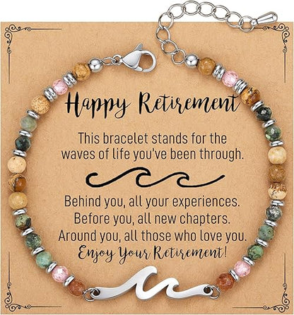 Dainty Gemstone Wave Bracelet