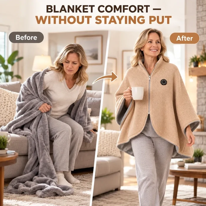 2027 New Wearable Heated Blanket | USB-Powered