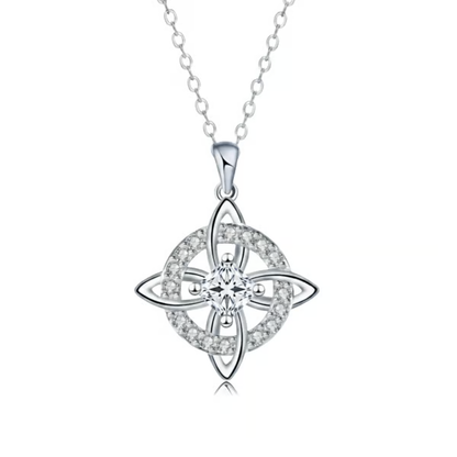 Mystical Birthstone Witches Knot Necklace