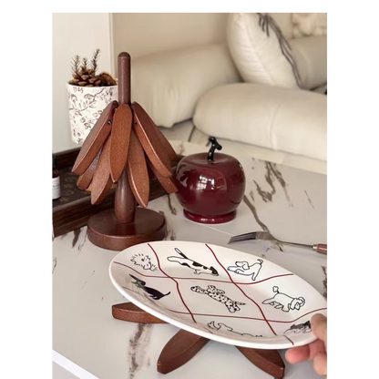 Tree Shape Trivet Set