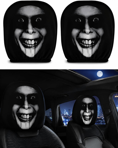Funny Halloween Car Headrest Covers  (2-Pack)