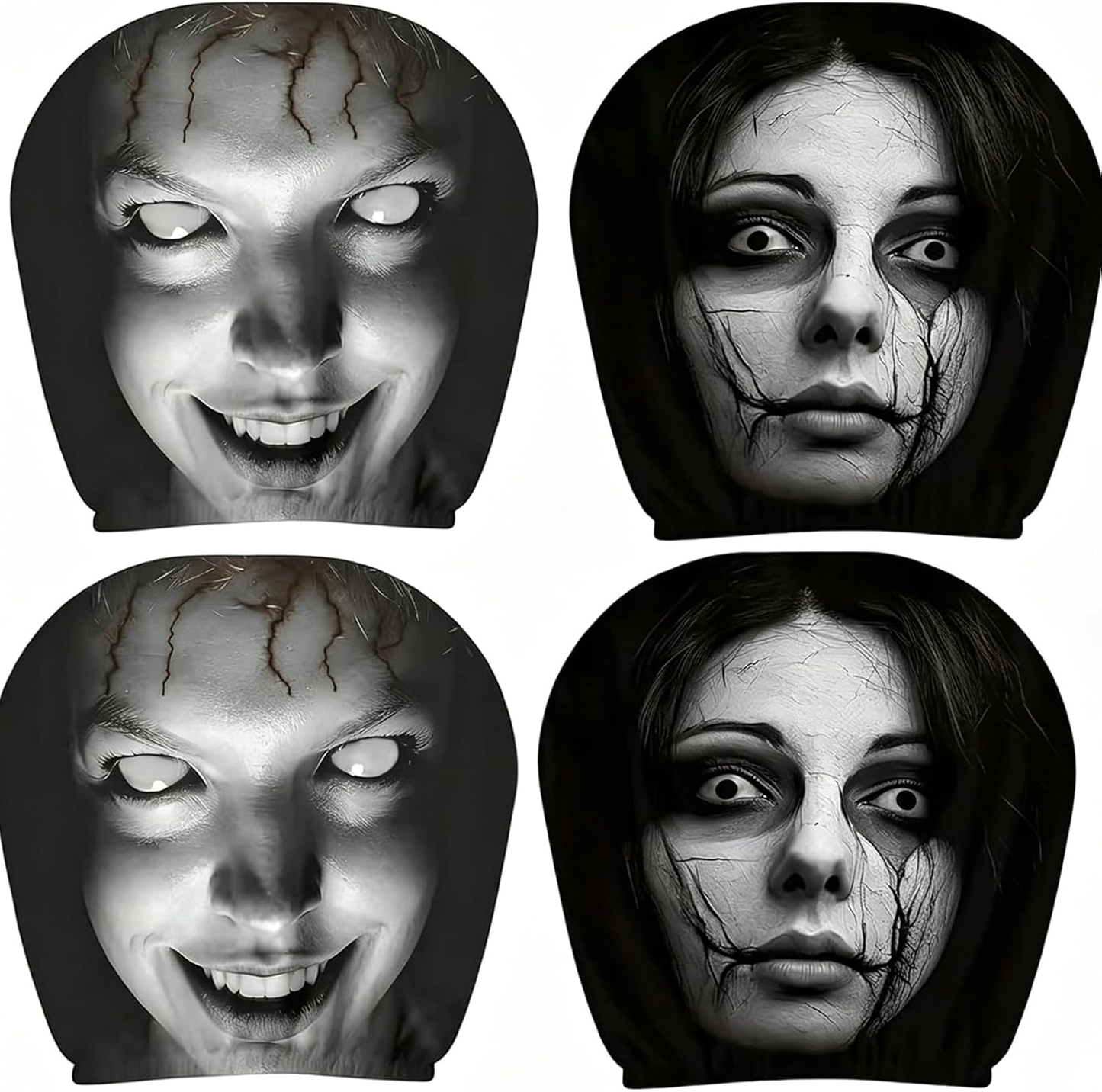 Funny Halloween Car Headrest Covers  (2-Pack)