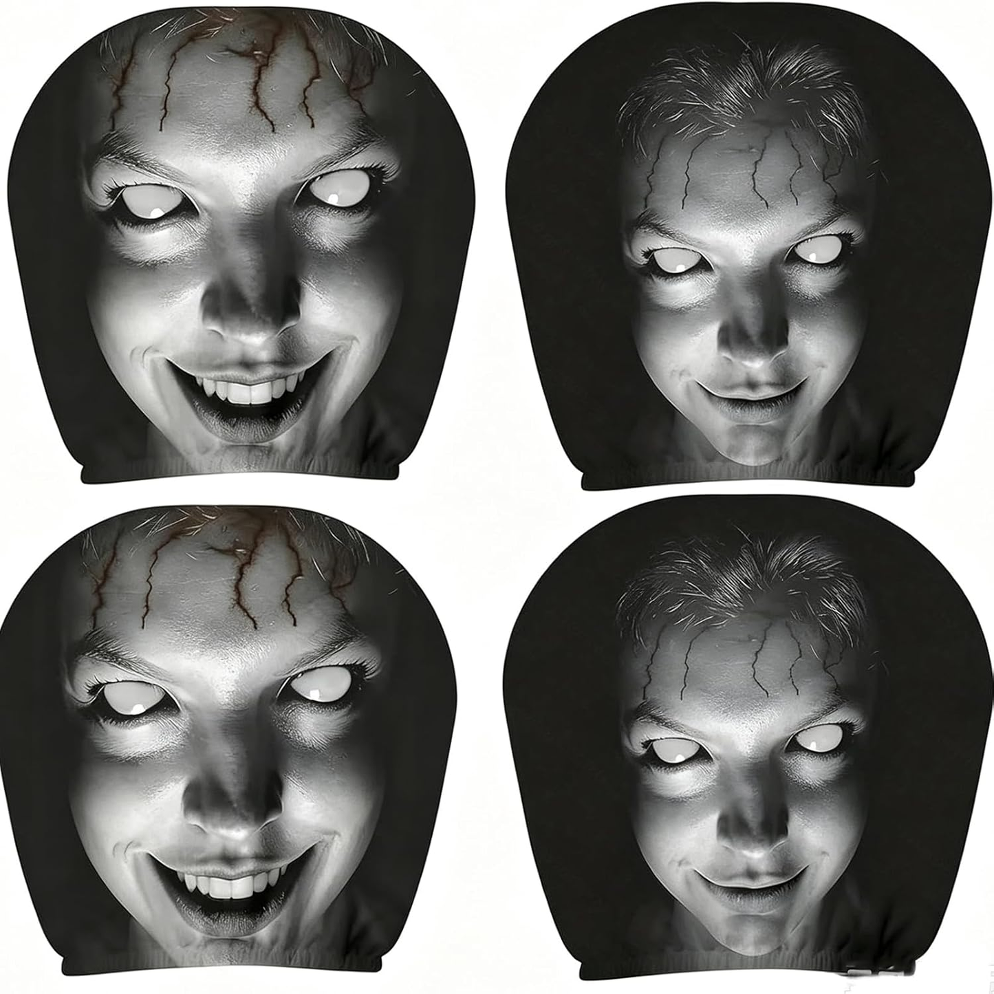 Funny Halloween Car Headrest Covers  (2-Pack)