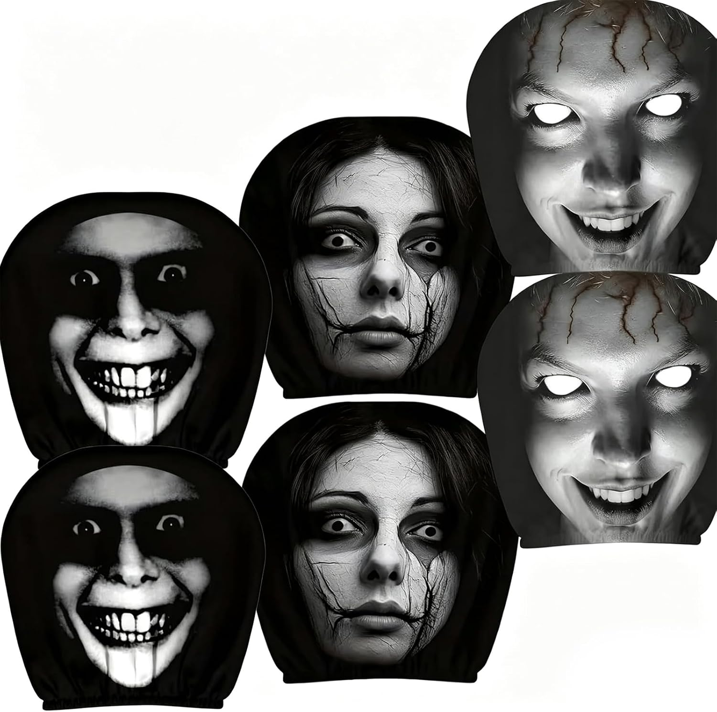 Funny Halloween Car Headrest Covers  (2-Pack)