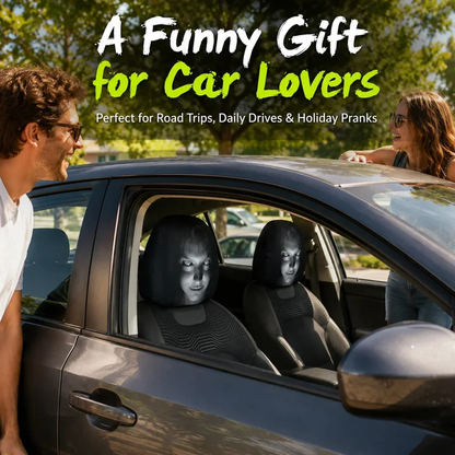 Funny Halloween Car Headrest Covers  (2-Pack)